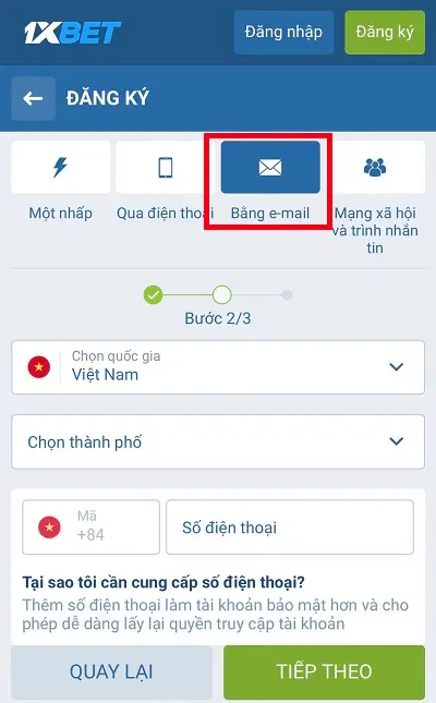 Khai báo thông tin theo biểu mẫu